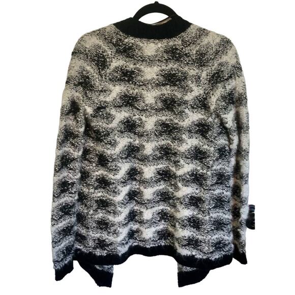 Lou & Grey Size XS Mohair Wool Blend Snowbound Soft Fuzzy Waterfall Cardigan - Picture 5 of 5